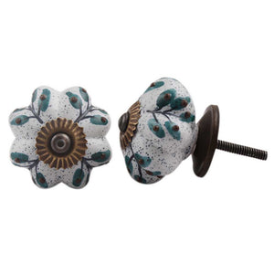 Green Speckle Ceramic Knob