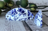 Hamptons Blue and White Cup Handles