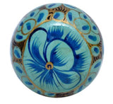 Turquoise Blue Boho Flower Knob