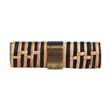 Stitch Rattan Black & Natural T-Bar Pull