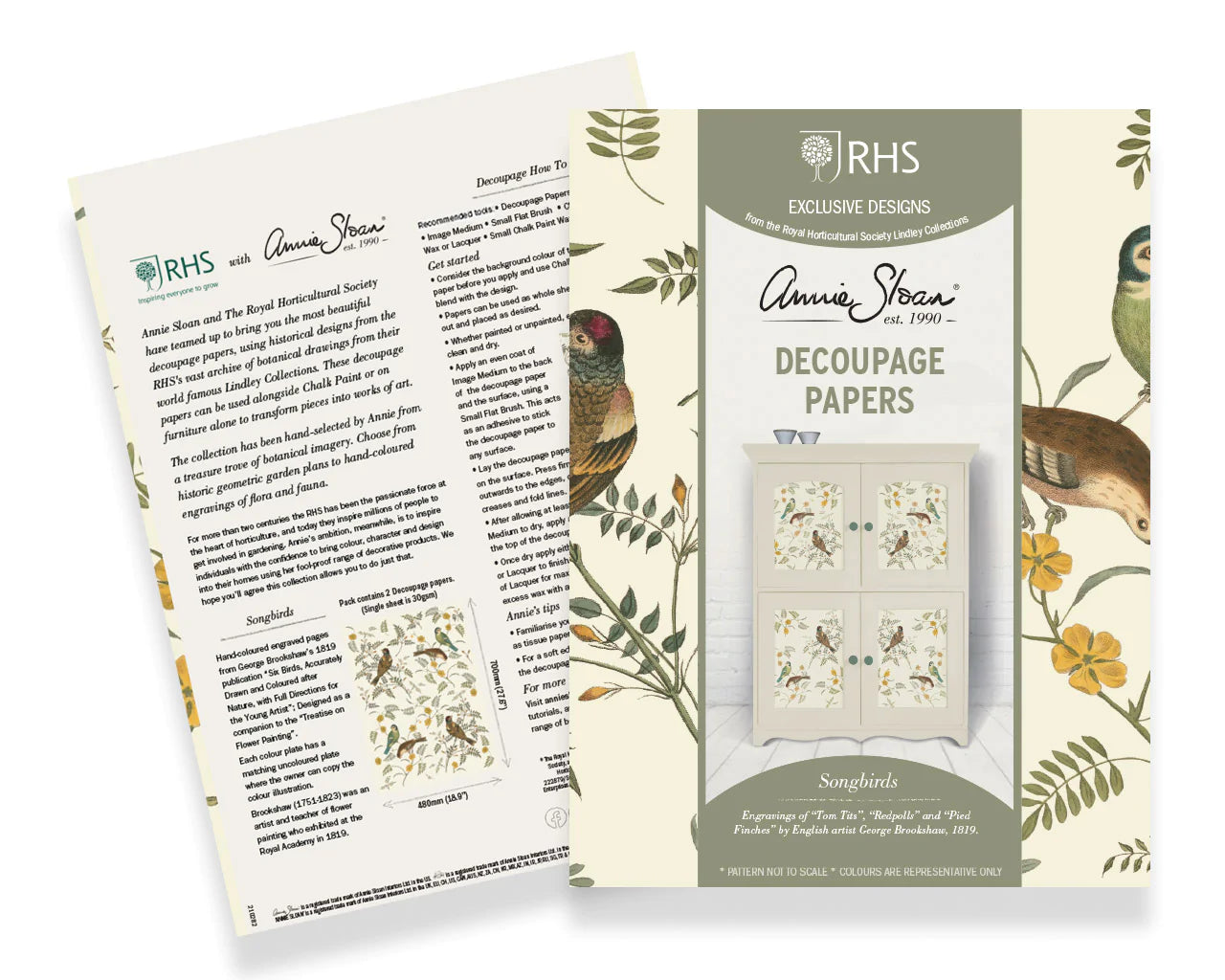 Songbirds - Annie Sloan RHS Decoupage Paper