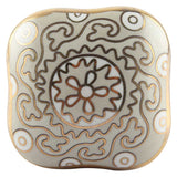 Jessie light grey and gold Ceramic Knob