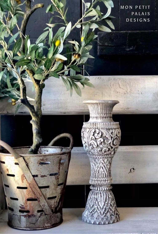Carved decorative vase