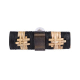 Black & Natural Rattan T-Pull