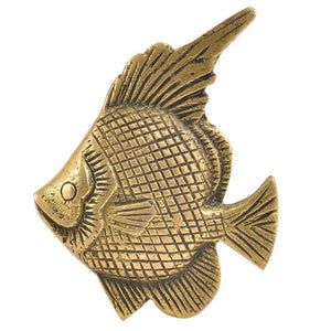 Brass fish knob