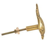 Brass fish knob