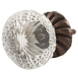 Meghan Antique Glass Door Knob