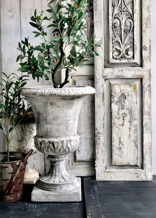 Concrete French Provincial Urn
