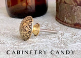 Billie Gold & Black Moroccan Engraved Knob