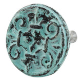 Emma Antique Aqua Iron Knob