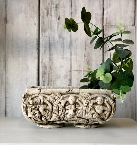 Vintage Cherub Planter