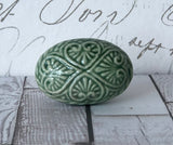 Sage Oval Ceramic Knob