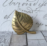 Autumn Gold Leaf Cast Iron Door Knob