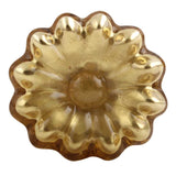 Golden Mercury Sunflower Glass Knob